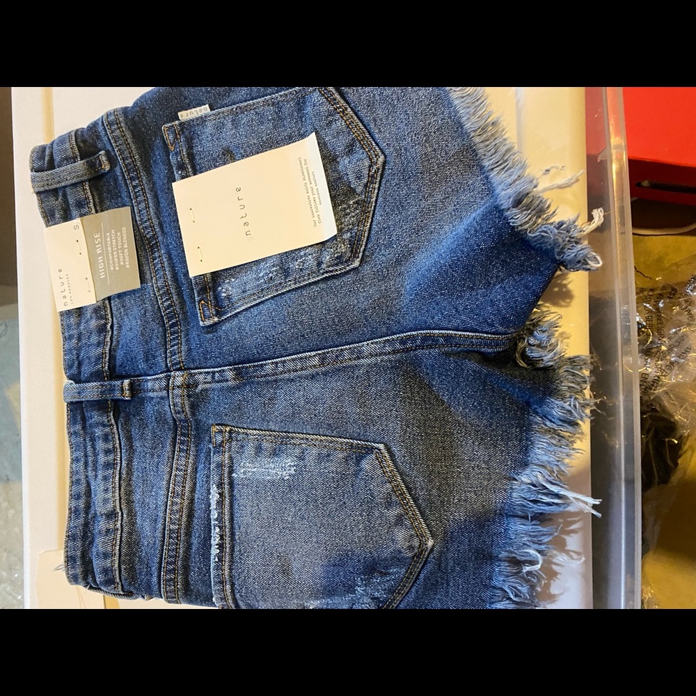 Denim shorts